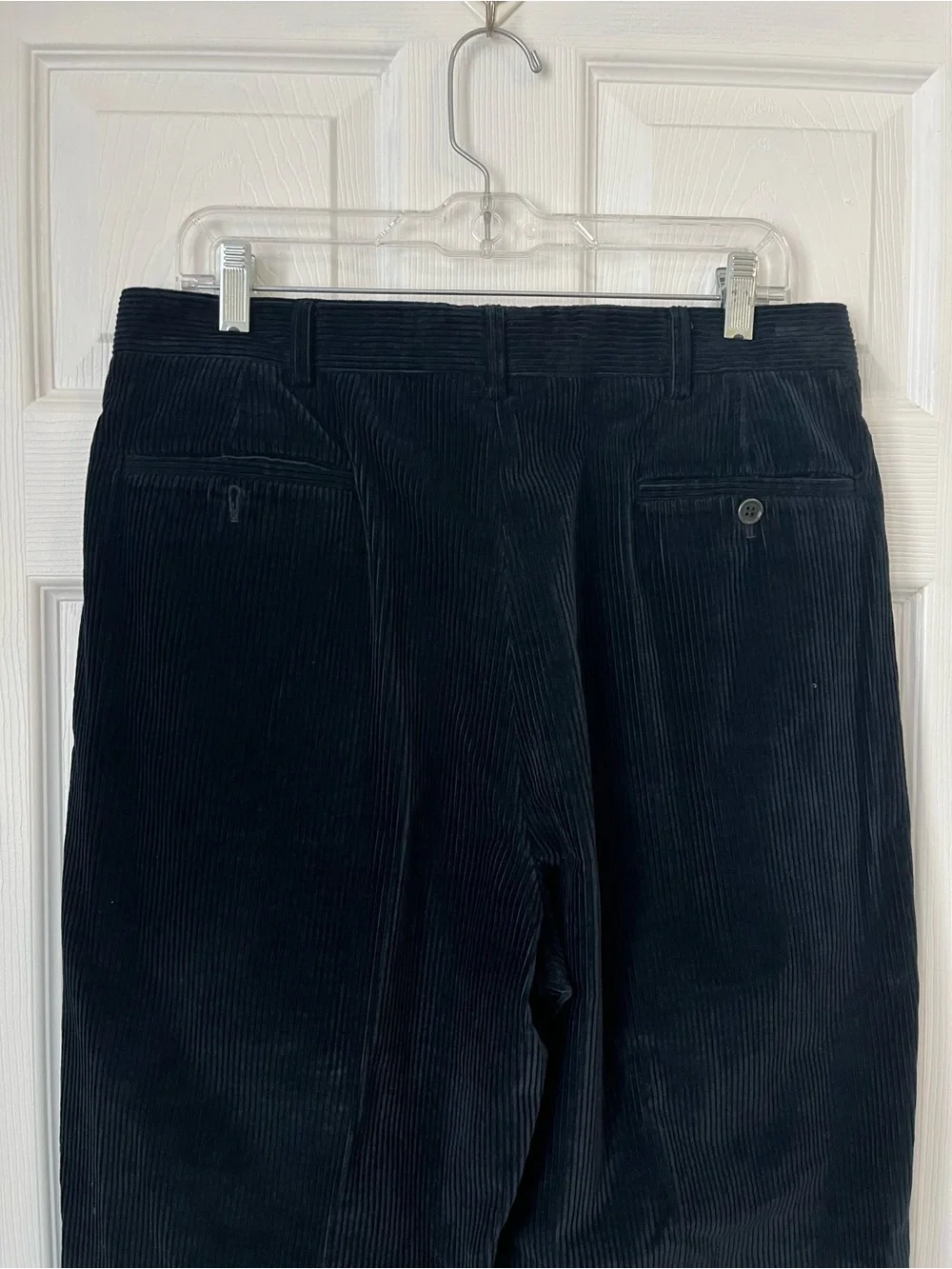 Ralph Lauren purple label Italy navy hem cuff Corduroy Pants men’s size 34